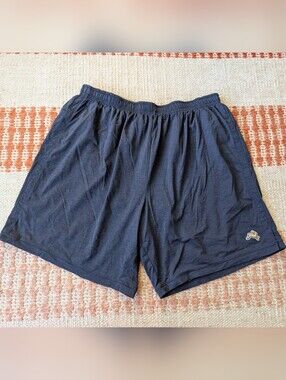 Tracksmith 7" Session Shorts Running Men's XL Blue Lined Train Gym Drawstring